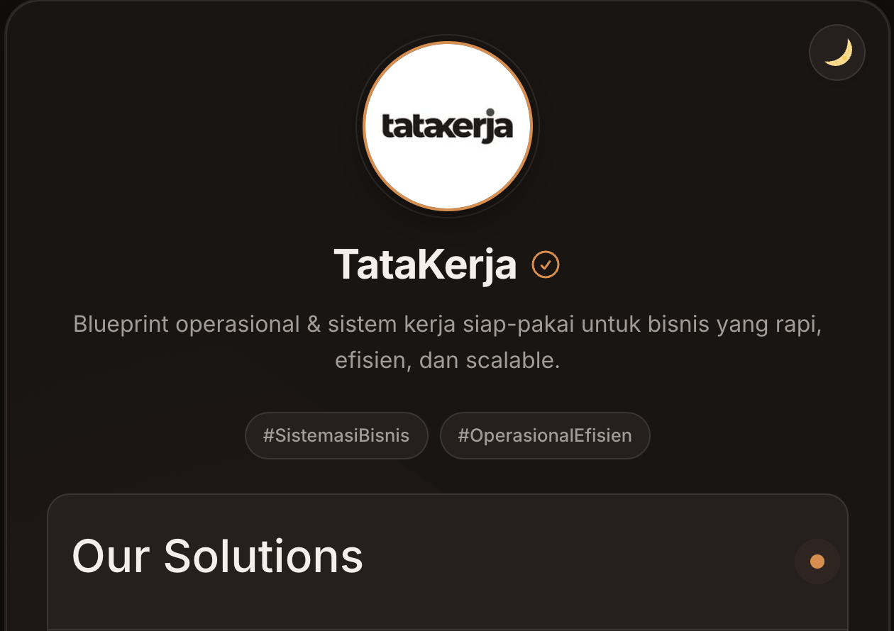 TataKerja Marketplace Turnkey Business Blueprints